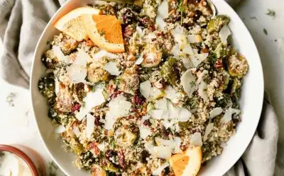 Hardallı Kinoalı Brüksel Lahanası Salatası Tarifi