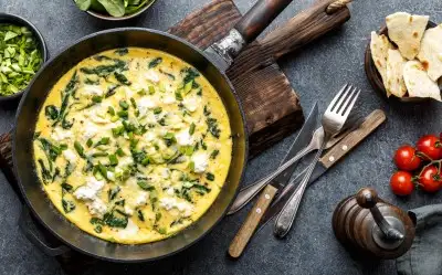 Ispanaklı Omlet Tarifi