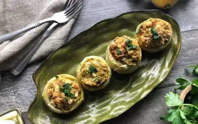 Kuru Börülceli Enginar Dolması