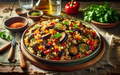 Patlıcanlı Bulgur Pilavı Tarifi