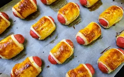 Sosisli Mini Milföy Börek Tarifi