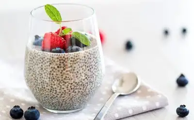 Yaban Mersinli Chia Pudingi